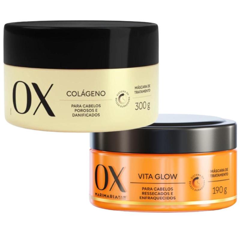 Kit Máscara de Tratamento OX Colágeno + Vita Glow - Máscara